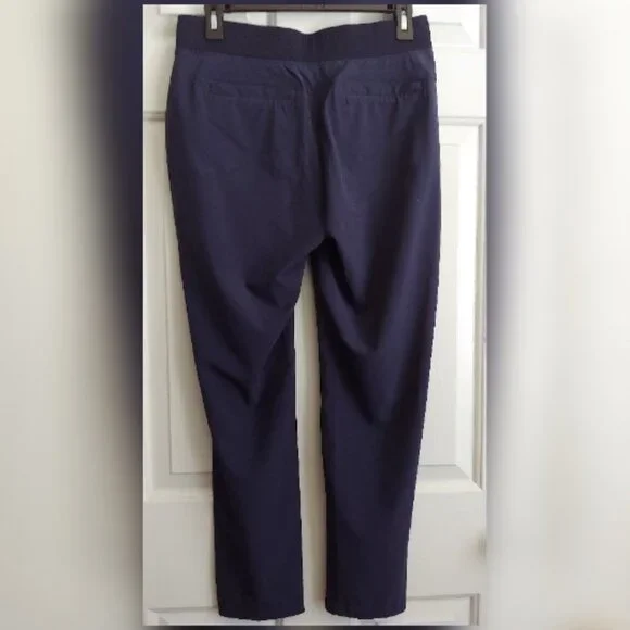 ATHLETA Midtown Ankle Pant Drawstring Joggers featherweight Navy Blue Size 4 - Picture 3 of 7